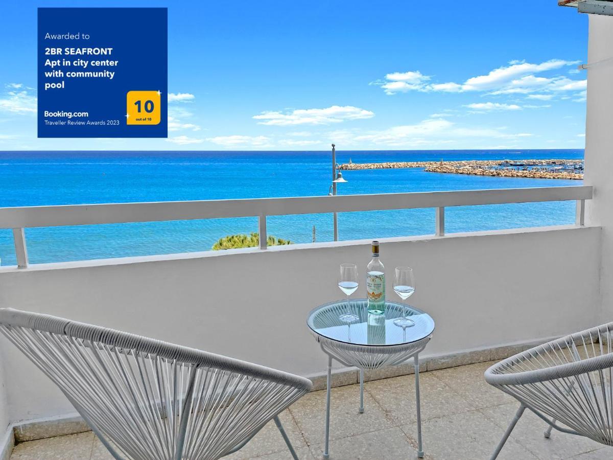 2Br Seafront Apt In City Center With Community Pool Lárnaca Exterior foto